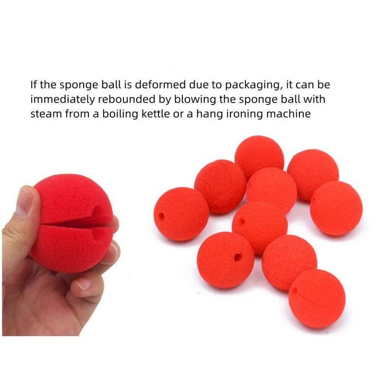 Clown Nose Red Nose Foam Nose, Red Sponge Nose, Red