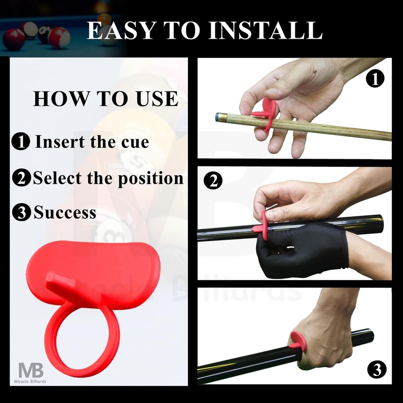 Professional Billiards Training Aids Ring, Improve Pool Skills Perfect for