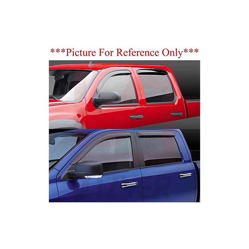 Smoked Window Visors Deflectors Rain Guards for 2013-2017 Honda Accord