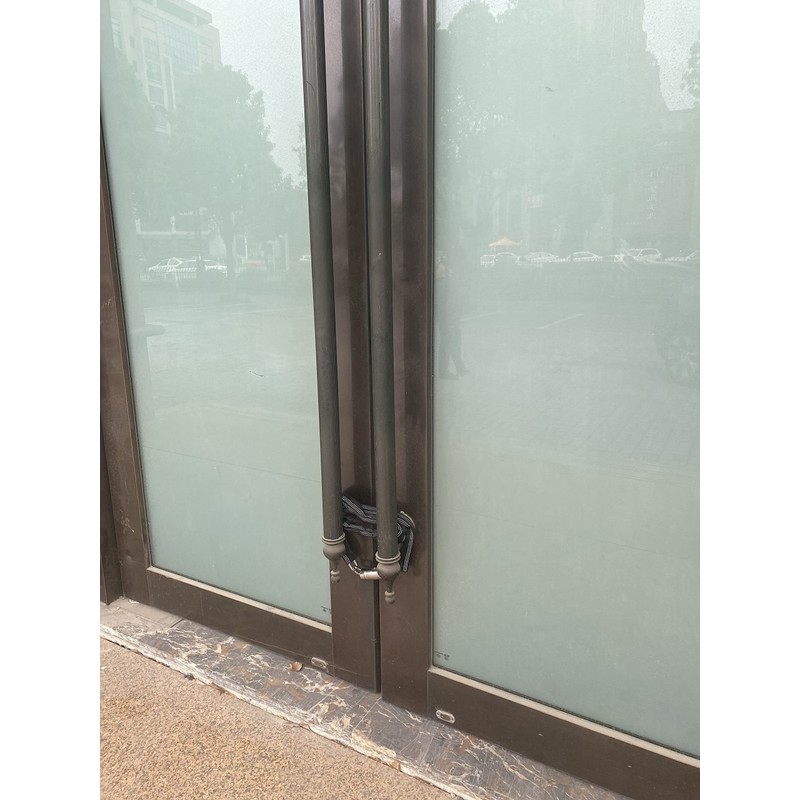 FIGODE Stainless Steel Chain Lock with 4 Same Keys, Rustproof
