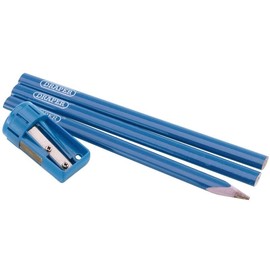 Draper Tools 92705 Carpenter's Pencil/Sharpener 12 Pieces Set