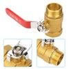 Brass Ball Valve 1" BSP DN25 Level Handle Male and