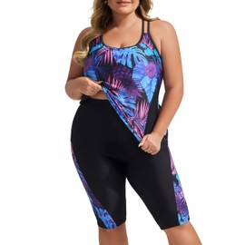 Hanna Nikole Plus Size Tankini Swimsuits for Women 2025 Bathing Suits 2 Piece Tummy Control Tankini 18 Plus