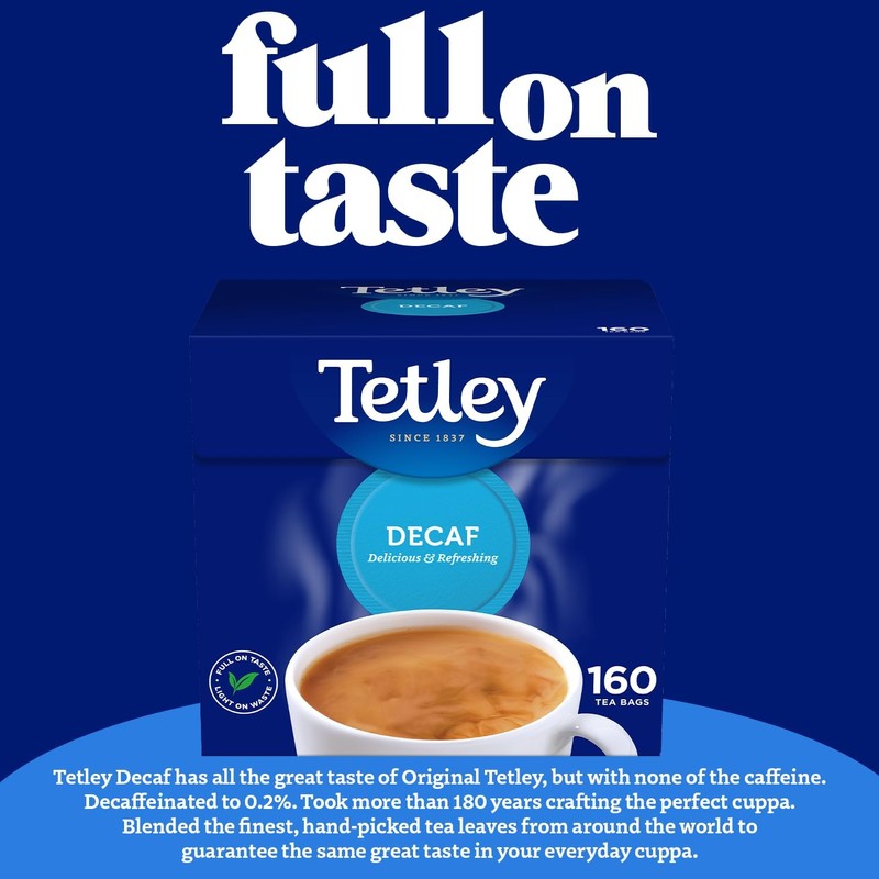 Tetley Decaf Tea Bags 160s