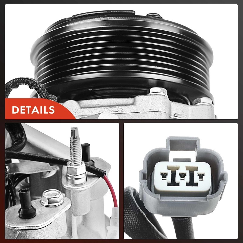 A-Premium A/C Compressor with Clutch Compatible with Acura TSX 2.4L