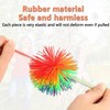 Pack of 12 Stringy Balls, Colourful Fluffy Balls for Children