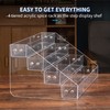 Kihor Acrylic Spice Rack, Tiered Spice Rack Shelf Seasoning Organizer