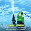 InoFlow Sump Pump 3/4 HP 3430GPH Submersible Water Pump with