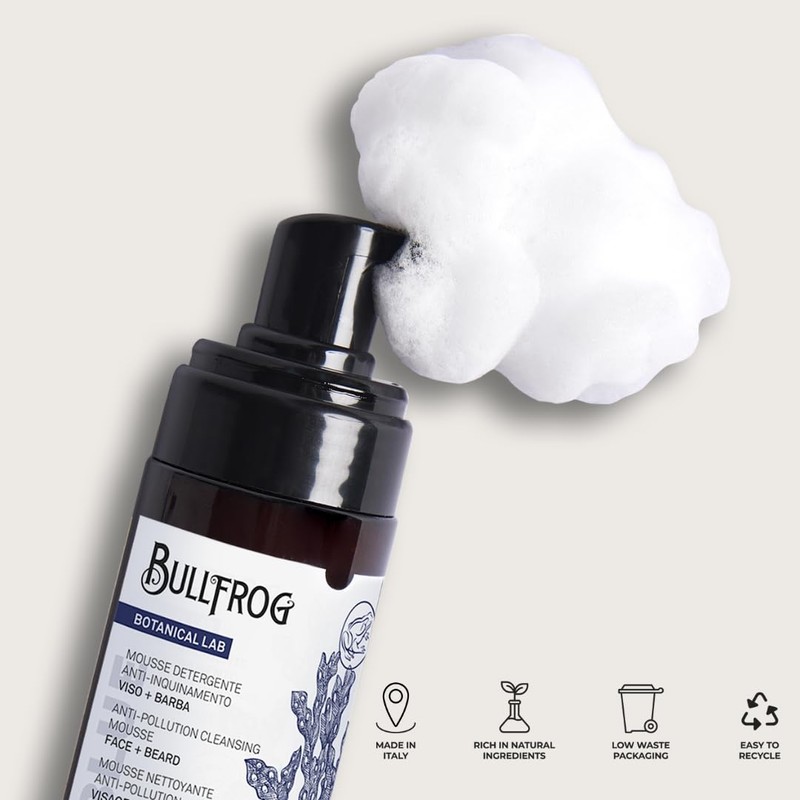 Bullfrog 100ml Anti-Dirt Cleansing Foam - Soft, Lightweight, Supple, Removes