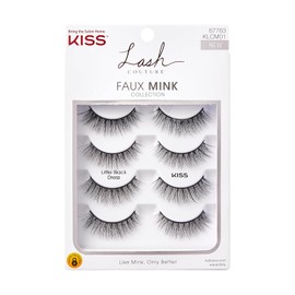 Kiss Lashes Kiss lash couture multipack faux mink little black dress