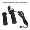 1 Pair Handlebar Throttle Grip Universal LED Display Wire Twist