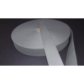 GRAY ELASTIC WEBBING Elastic Stretch Webbing Waistband Gray Poly Army 2" wide 100 Yards