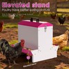 25Lb Metal Chicken Feeder and Waterer Set Automatic No Waste
