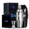 IOV Cocktail Shaker Bar Set, 24oz Martini Shaker with Built-in