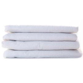 FENSILO Molleton Cloths, 80 x 80 cm, Pack of 4 Flannel Nappies Made of 100% Cotton, Molleton Nappy, Burp Cloths, Baby, Burp Cloth, Flannel Molleton Cloth, Unisex Burp Cloths for Boys or Girls Wit 07