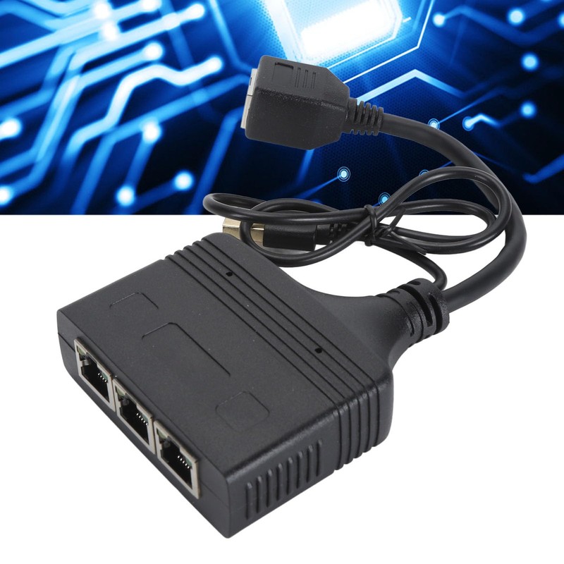 Ethernet Splitter 1 to 3, 1000Mbps Network Splitter, RJ45 Network