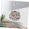 CIYODO Chicken Egg Collecting Basket Pouches Canvas Egg Holder for