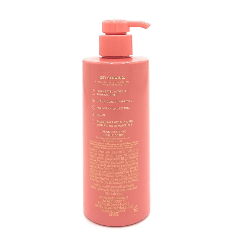 Victoria's Secret Pink Glow Boosting Body Lotion Peach 12 Fl