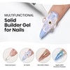 MIZHSE 30g Clear Solid Builder Gel and 15g 3D Nail