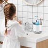 GFWARE Toothbrush Holders for Bathrooms - White Rotating Kids Electric