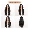 Peluca Larga Pelo Natural Ondulado Moda Para Mujer