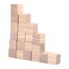 Square building blocks, 1 x 1 x 1 timber, timber,