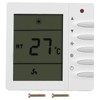 Thermostat, Manual Buttons Air Conditioning Thermostat LCD Screen Display Easy
