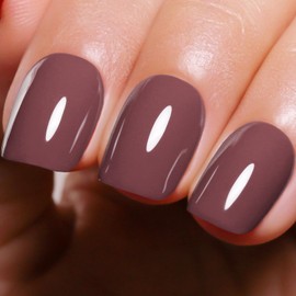 Ozzeal Gel Polish, 0.5 Fl Oz Coffee Brown Gel Nail Polish Autumn Winter Soak Off LED UV Art Starter Manicure DIY Salon