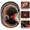 Motorcycle Half Helmet with Retractable Inner Sun Shade Quick Release