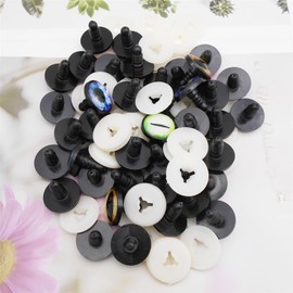 Julie Wang 20 Pairs Dragon Eye Safety Eyes for Making Stuffed Animal Dolls with Washer Craft Eyes Teddy Bear Amigurumi Crochet Toy 24 mm