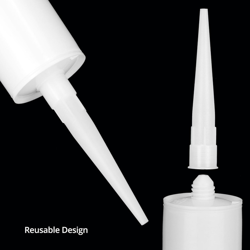 QWORK Empty Caulking Sealant Tubes - 11 Oz Capacity Each,