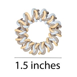 GoYoho Spiral Hair ties for Women, No Crease Clear Coil Hair Ties Spiral Ponytail Holders Scrunchies, Hair Coils/Phone Cord Hair Ties for Thin Hair/Soft Elastic. (8, Multicolor)