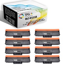 8 -Pack TG Imaging 8xBlack Compatible MLT-D111S Toner Cartridge 111s High Yield Combo Pack for Use in Xpress M2020 M2020W M2022 M2022W M2070 M2070F M2070FW M2070W Printer