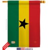 Nationality Ghana House Flags 2 pcs Pack Regional Nation International