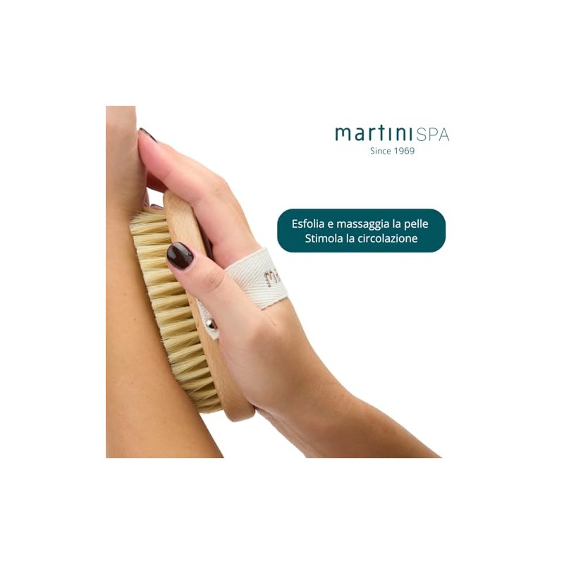 martini SPA Dry Body Brush with Natural Bristles