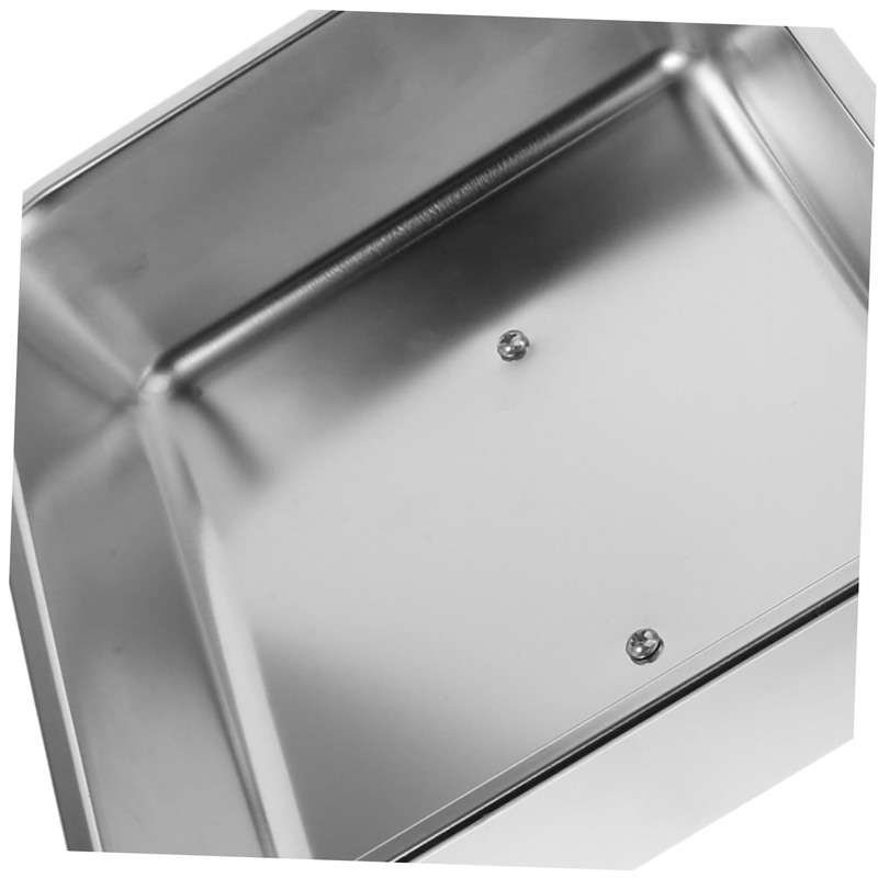 Toddmomy Stainless Steel Rectangular Basting Cover Lid Heat Resistant Cheese