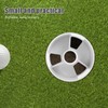 Toddmomy 2cps Golf Cups Holes: White Plastic Golf Putting Cup