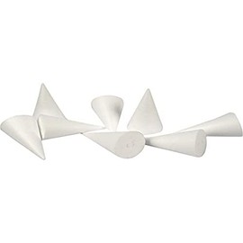 543581 AA8 Cone, White, Height: 11 cm, Diameter: 5.5 cm, Pack of 50