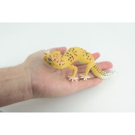 Collectible Wildlife Gifts Leopard Gecko, Toy, Realistic Hand Painted Rubber Lizard Model, 7"  CH786 BB185