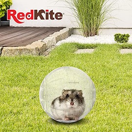 Red Kite Esfera Ejercitadora para Hámpster, Ratones, Ratas, Cuyos y Pequeños Mamíferos, Mediana de Plástico Transparente con 18 centímetros de Diámetro