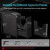 PINEWORLD Gun Safe For Handgun, Biometric Slider Bedside Handgun Safe,