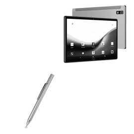 BoxWave Stylus Pen Compatible with MEIZE Tablet Android 11 K118 (10.1 in) - FineTouch Capacitive Stylus, Super Precise Stylus Pen - Metallic Silver