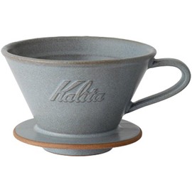Carita Coffee Dripper Mino Ware High Heat Retention Pottery for 2 to 4 People, Sand Gray #02105 Wave Series, Made in Japan, Drip Equipment, For 2 People, For 4 Cups, Porcelain, Stylish, Outdoor