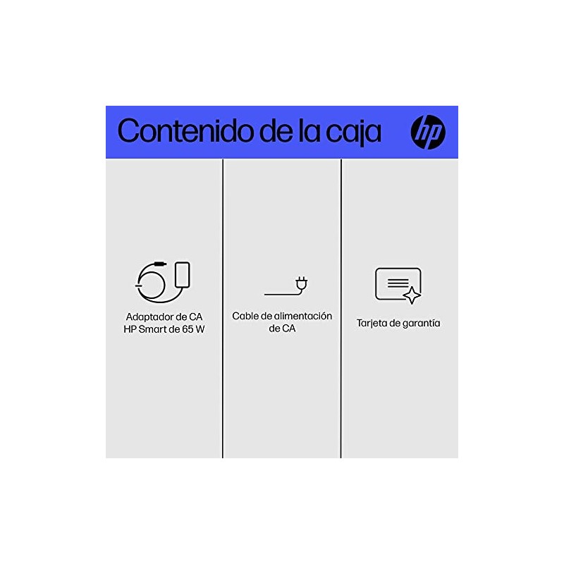 HP Cargador de Laptop 65W, 4.5 mm (6H459AA)