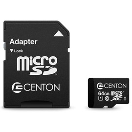 64GB Class 10 Micro SDXC Memory Card with Adapter by Centon, High Speed for Phones, Tablets, HD Videos & MSD Compatible Devices