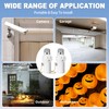 Light Socket to Plug Adapter, (2 Pack) Both Sides 3