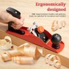 Dreyoo No.4 Adjustable Hand Planer with 2 Inch Replacement Blade,