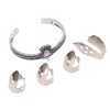 Guitar Pick Set with Alloy Bracelet Stainless Steel Finger Thumb