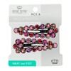 Sparkle Shiny Beautiful Diamante Rhinestone Triangular Shape Snap Hair Clips,