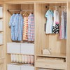 Tcatec Pull Down Closet Rod 23.62-32.67 Inch Adjustable Pull Down